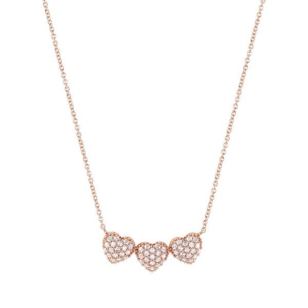 COLAR BOW HAPPY LOVER´S HEART ROSE GOLD BH.CL.1208.0023