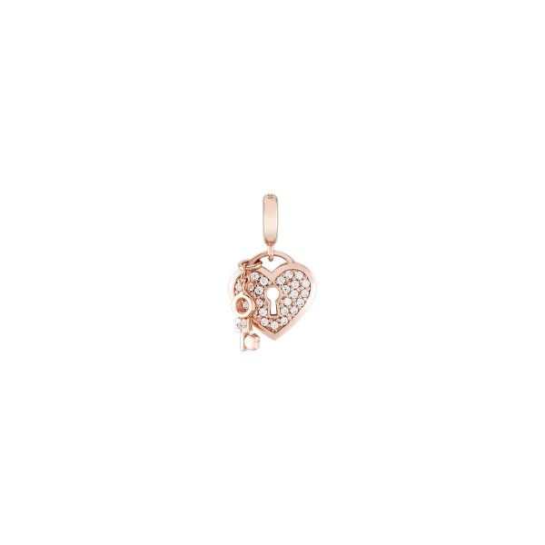Charm BOW HAPPY Love Stories Lock & Key Rose Gold BH.CH.1110.0029
