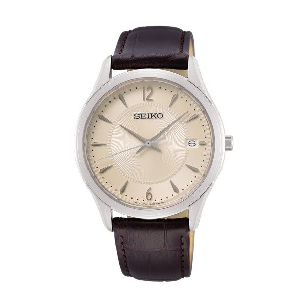 Relógio Seiko Neo Classic Quartzo Castanho SUR421P1