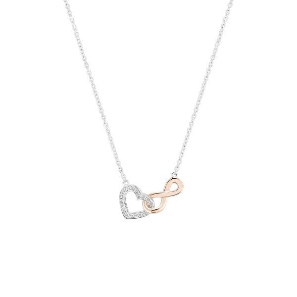 COLAR BOW HAPPY LOVERS HEART XV ROSE GOLD BH.CL.1110.0105
