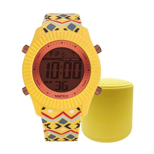 Relógio Watx Tribal Yellow 43mm RELOJ11_M