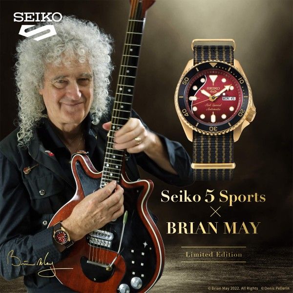 Relógio Seiko 5 Sports X Brian May Ed. Limitada SRPH80K1