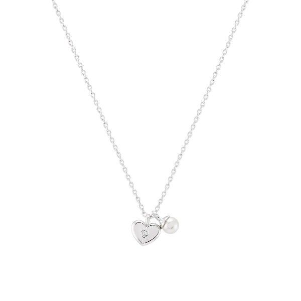 Colar Bow Happy Mini Me Daugther Heart Pearl BH.CL.0117.0027