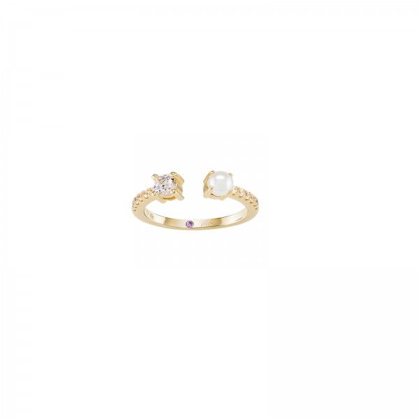 Anel Unike Mia Rose Solitaire & Pearl Gold UK.AN.1204.0385