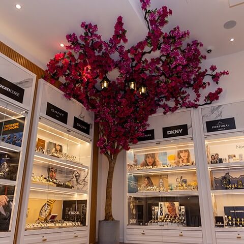 Photos of the interior of the BlueBird store at UBBO Shopping in Amadora
