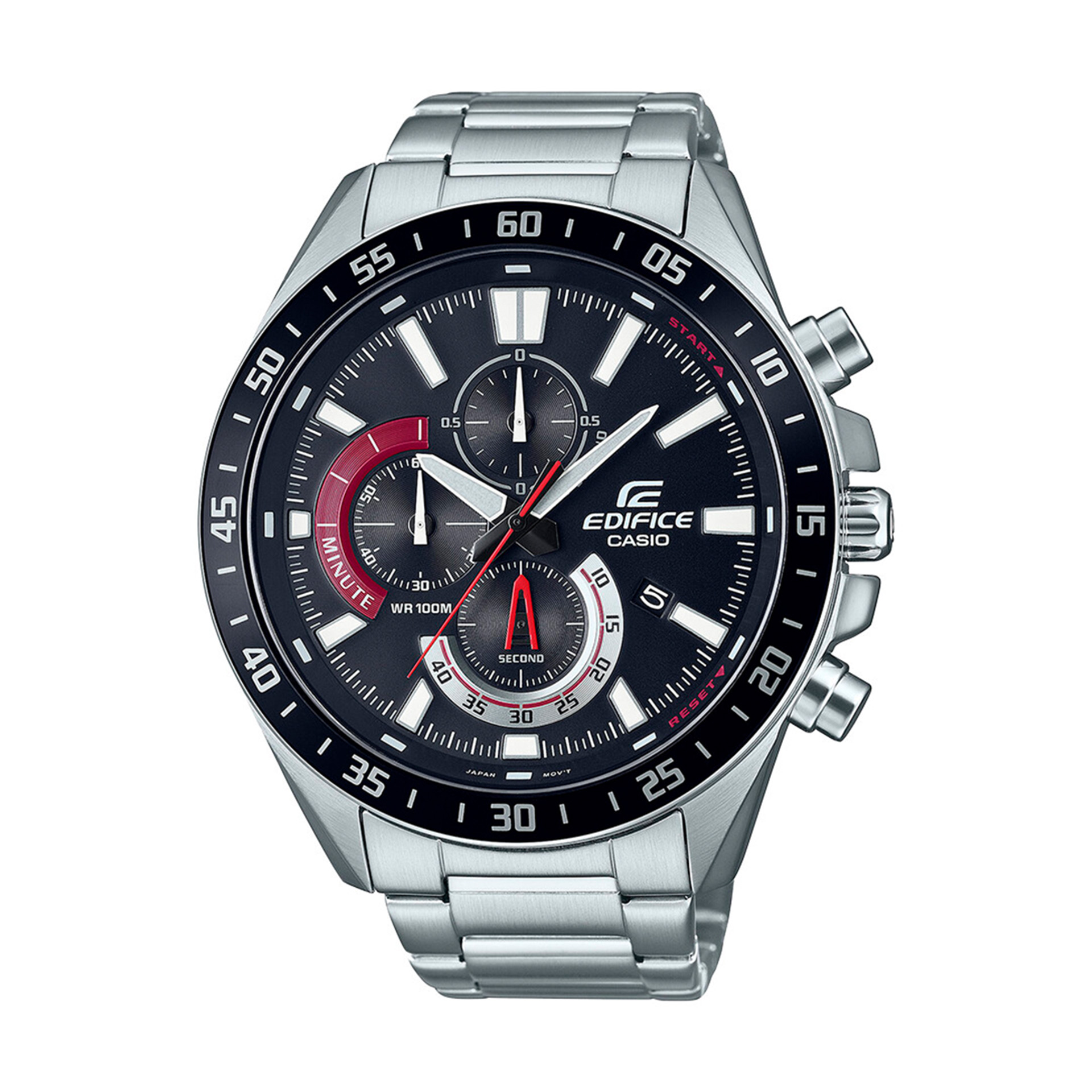 EDIFICE Relógio Classic Cronógrafo Prateado