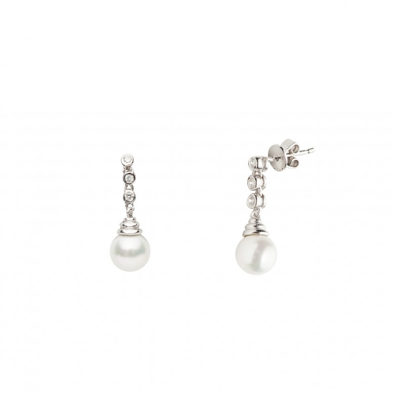 Pendientes Classy Pearl Three Elements