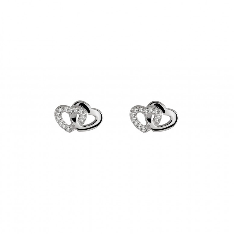 Classy & Chic Two Hearts Earrings