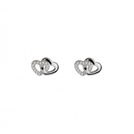 Classy & Chic Two Hearts Earrings