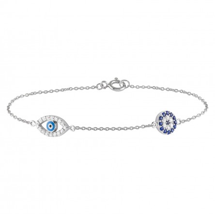 Eye of Protection Silver II Bracelet