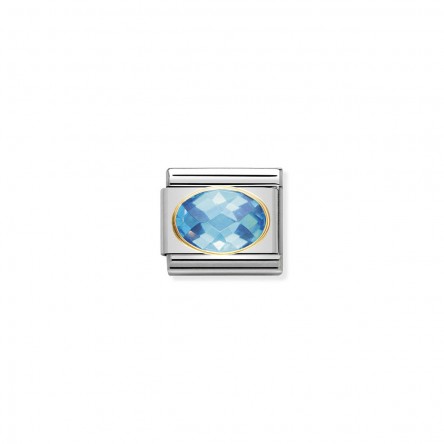 Light Blue Stone Charm