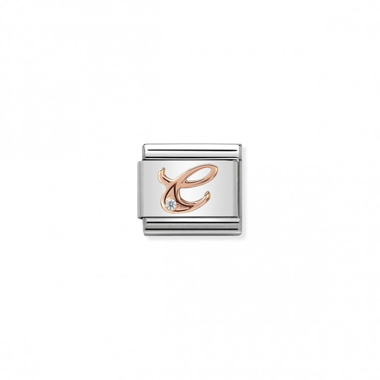 Letter C Rose Gold Charm