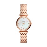 Relgio FOSSIL  Carlie Ouro Rosa