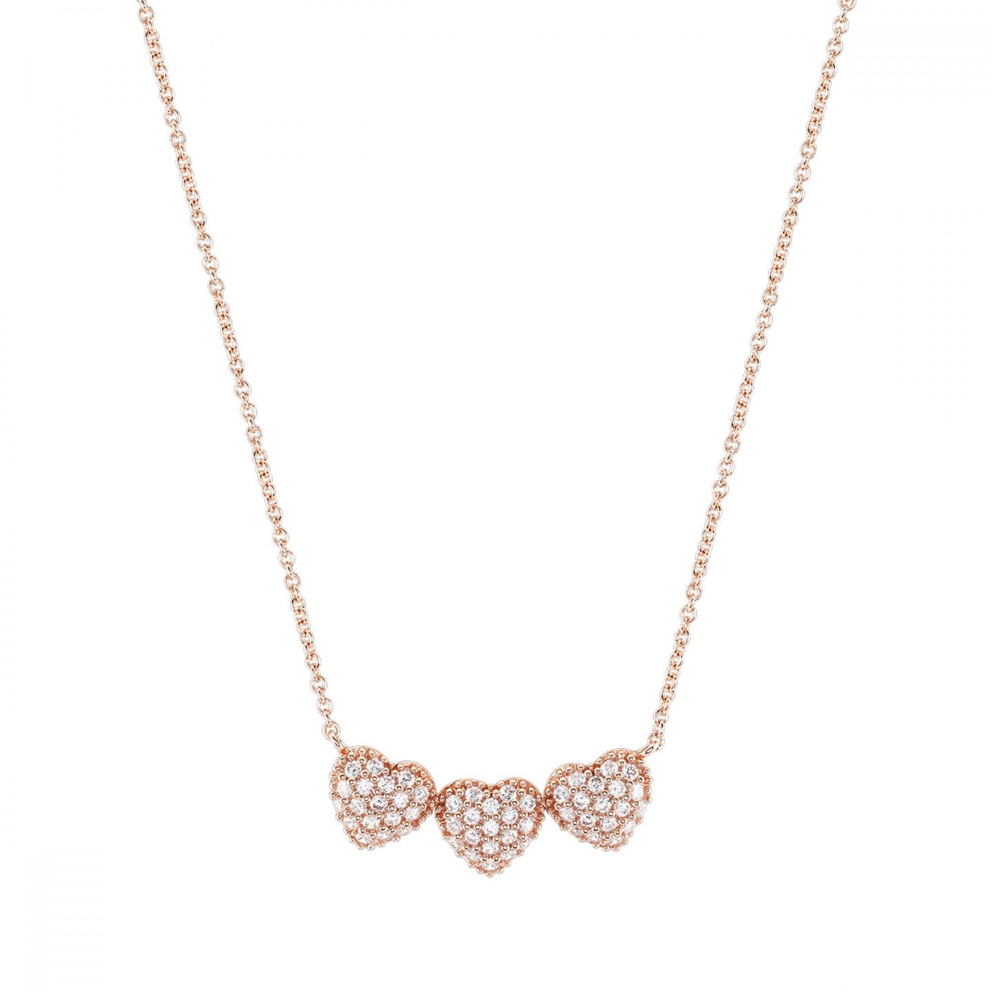 COLAR BOW HAPPY LOVER´S HEART ROSE GOLD