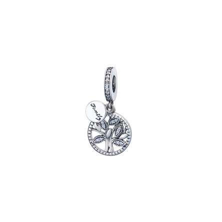 Tree of Family Silver Charm