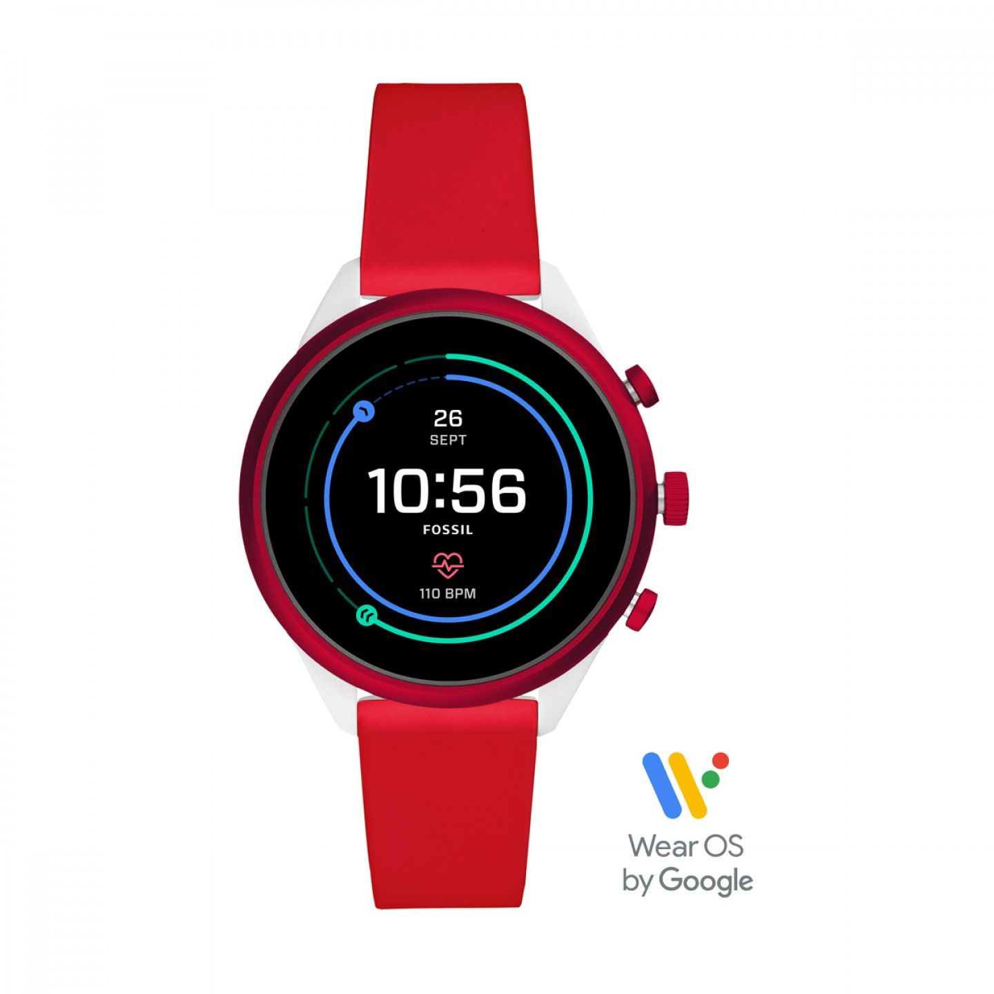 Relógio FOSSIL Q Sport Red (Smartwatch)