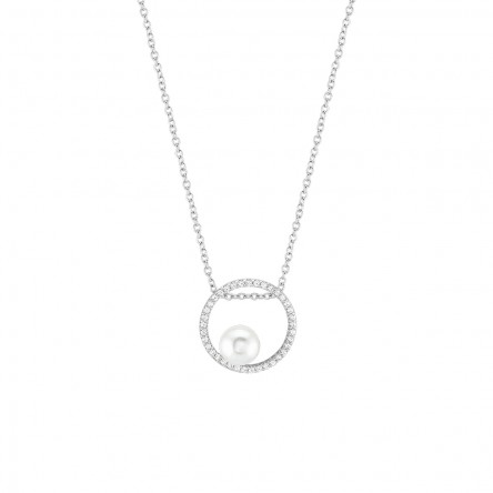 Glow Circle Pearl Necklace