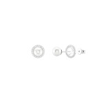 Pendientes Classy Shiny Pearl 2 in 1