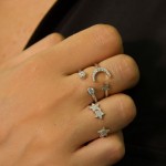 Anel Unike Jewellery Matchy Triple Star