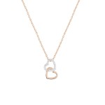 Love In Rose Double Hearts Necklace