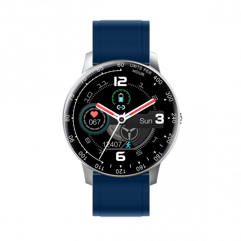 Box Relógio Smartwatch Times Square Azul