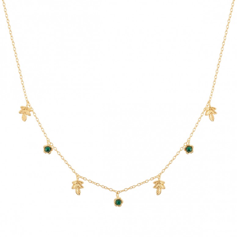 Colar Lucky Elephant Nature Collection - Green Flower
