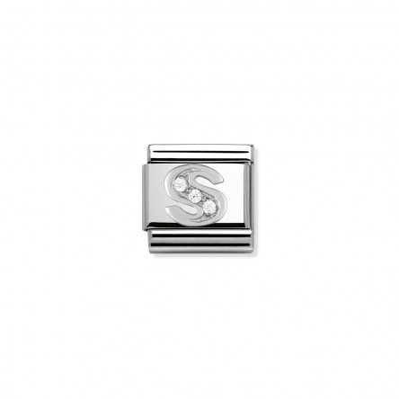 Letter S Silver Charm