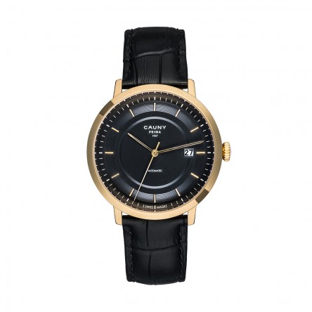 Prima Automatic Black Gold Watch