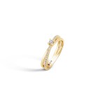 Ring N.18 18K Gold with Diamonds 0,25ct