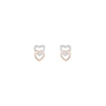 Pendientes Lovers Heart IV Rose Gold