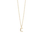 Pendente Bow Gold - Letter C