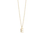 18K Gold Pendant - Letter E