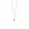 Pendente Bow Gold - Letter S