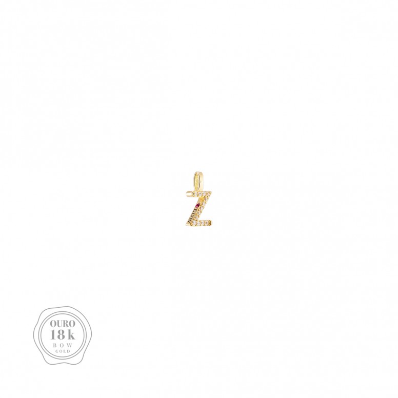 Pendente Bow Gold - Letter Z