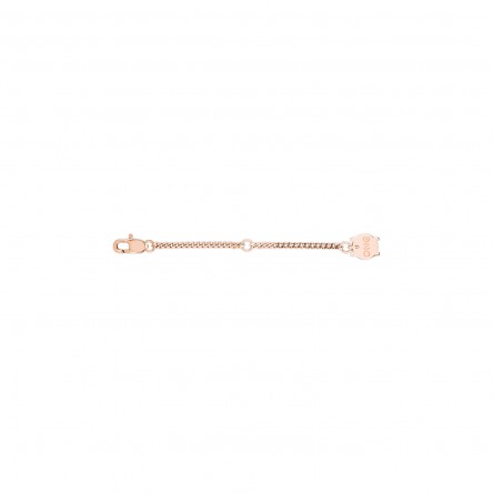 Extensor Colar Neckmess Ouro Rosa