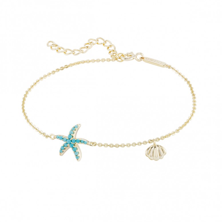 Fun Blue Star Gold Bracelet