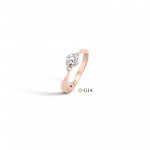 Anel N.33 Ouro Rosa 18K Com Diamantes 0,55ct