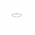 Solitaire I 18K Gold Topaz Ring