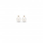 Brincos Bow Pearl & Solitaire I