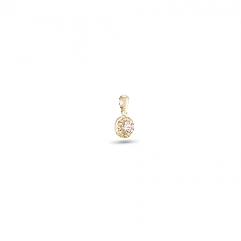 Pendente Solitaire IV Ouro 18K