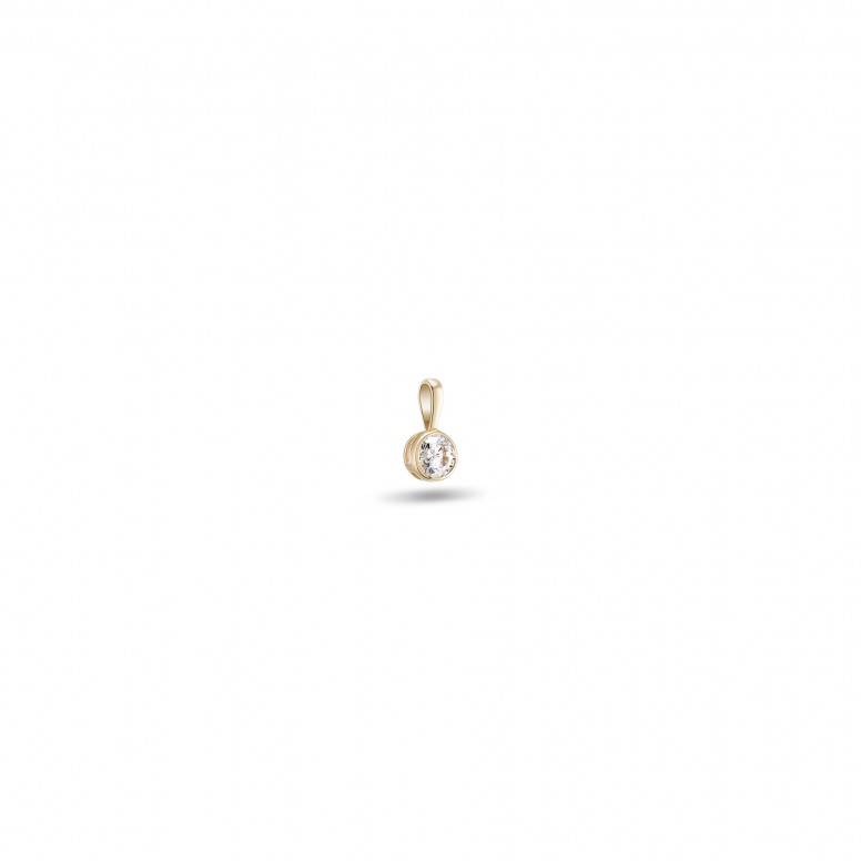 Pendente Solitaire I Ouro 18K