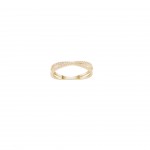 Anillo Crossed II Oro 18K Topacios