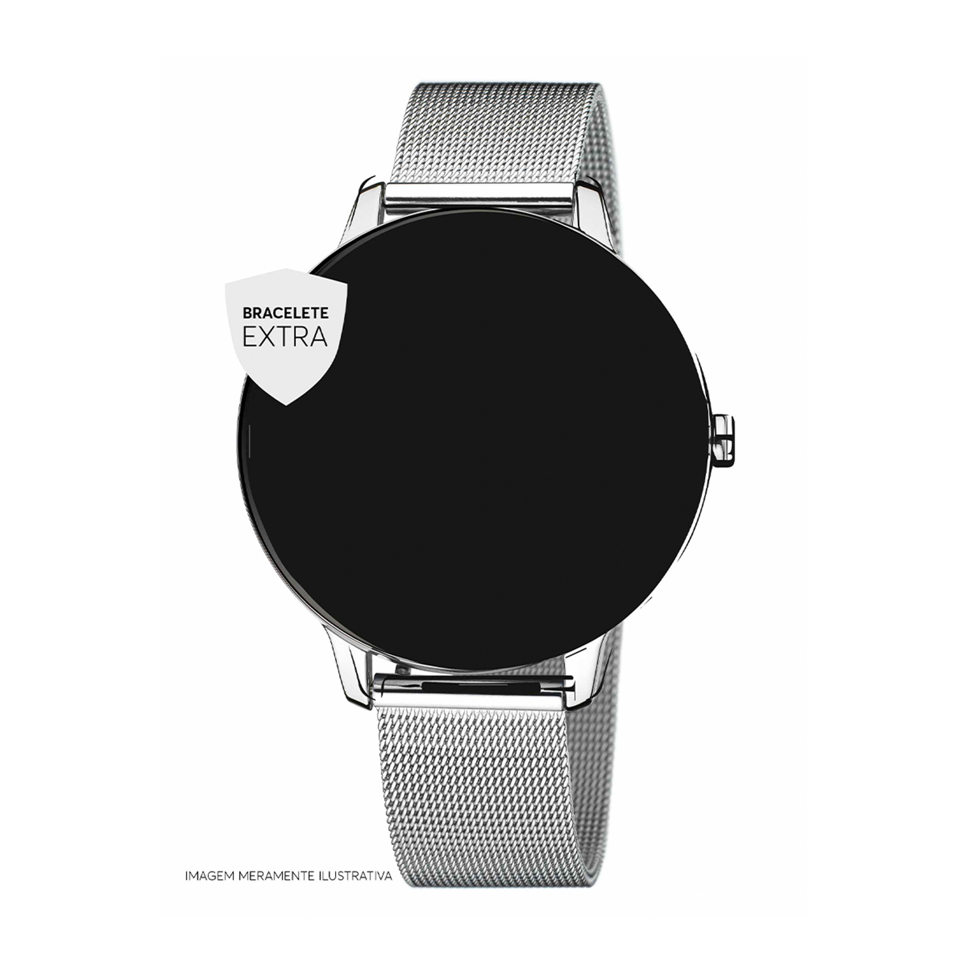Bracelete Smartwatch Prateado