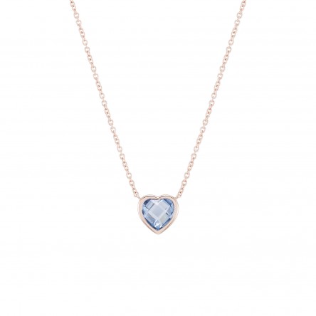 Blue Heart Necklace