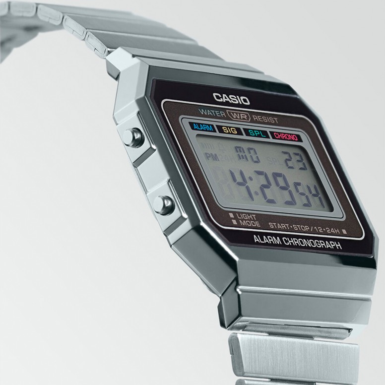 Vintage Edgy Silver Watch