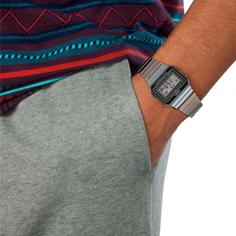 Vintage Edgy Silver Watch
