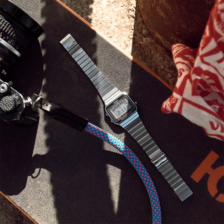 Vintage Edgy Silver Watch