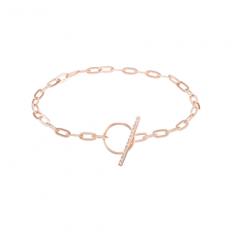 Pulseira Bow Happy Me Pearl Rose Gold