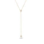 Solitaire I 18K Gold Topaz Necklace