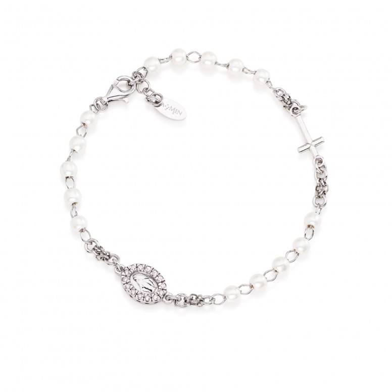 Pulseira Rosary Silver